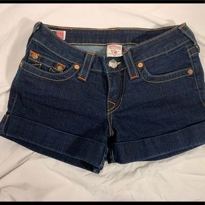True Religion denim shorts